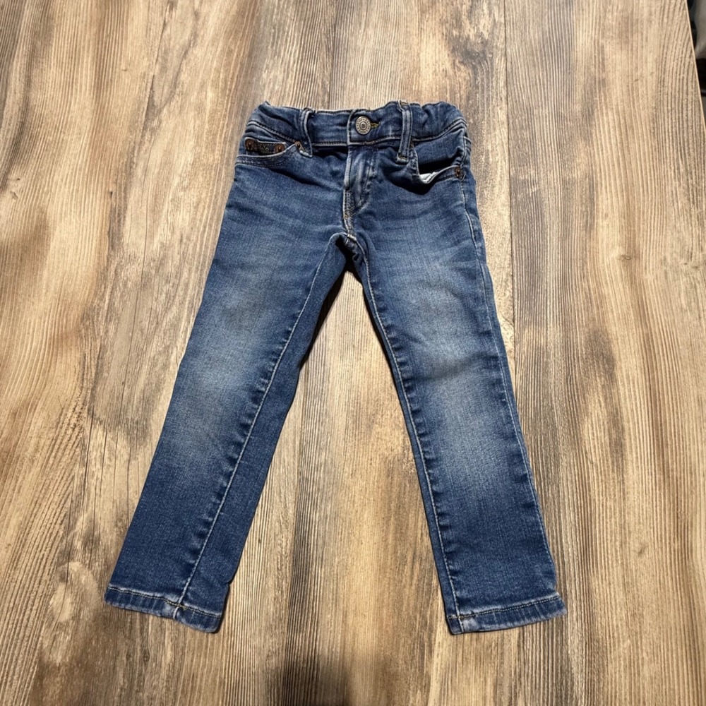 Preppy Polo Ralph Lauren Eldridge Skinny Jeans Blue Denim Streetwear 2T